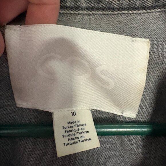 COS boxy grey denim shirt - Picture 2 of 2